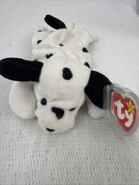 VTG 1996 Ty Beanie Baby Dotty Dalmatian Style 4100 Gen 4 Tag PVC Pellets Mint